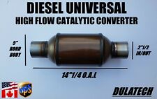 Diesel Universal High Flow Catalytic Converter 5 Body - 212 Inout 25g Load