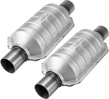 Catalytic Converter 2pcs 2 Universal Inletoutlet Catalytic Converter With Hea