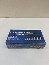 Cornwell Tools Sae Hex Bit Socket Set 38 12 Drive 7pc Cbs723s New