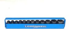 Cornwell Tools Usa 12 Piece 14 Drive Metric Shallow Impact Socket Set 5mm-15mm