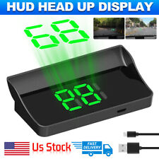 Big Font Mph Car Digital Gps Hud Speedo Speed Head Up Display Speedometer Black
