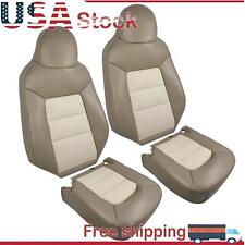For 2003-06 Ford Expedition Eddie Bauer Front 2pcs Top 2pcs Bottom Seat Covers