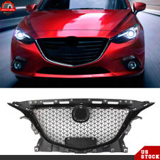 For 2014-2016 Mazda 3 2.0l2.5l Front Bumper Grille Honeycomb Grill Cover Mesh
