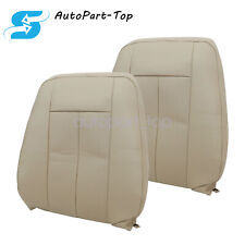 Front Both Side Top Lean Back Seat Cover Tan 4c For 2007-2014 Ford Expedition