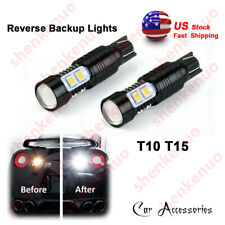 2pc Backup Reverse Bulbs Led Lights 50w 921 912 T10 T15 Hid 6000k White 50w New