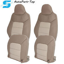 For 2003-2006 Ford Expedition Driver Passenger Leather Seat Cover 2-tone Tan