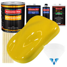 Electric Yellow Gallon Urethane Basecoat Clearcoat Car Auto Body Paint Kit