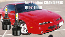 Led For Grand Prix 1992-1996 Headlight Kit 9006 Hb4 6000k Cree Bulbs Low Beam