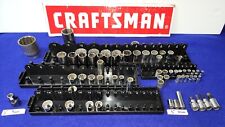 Craftsman Lot 59 Sockets 14 38 12 34 Drive Sae Metric Made In Usa