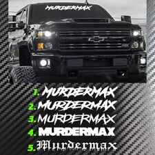 Murdermax Vinyl 42 Decal Sticker Windshield Diesel Fits Duramax Dirtymax Truck