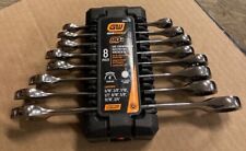 Gearwrench 86695-06 8 Piece Sae Combination Ratcheting Wrench Set 12 Point 90t