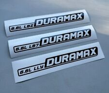 Duramax 6.6l Lbz Lly Lb7 Turbo Diesel Set Of 2 Multi-color Vinyl Decal Sticker