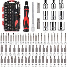 73-piece Magnetic Ratcheting Wrench And Electronics Precision Screwdriver Set B