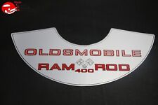 69 Oldsmobile Hurst Ram Rod 400 Air Cleaner Lic Decal 11x5