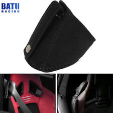 Jdm Flocking Cloth Bucket Seat Belt Guide Holder Protector W Black Stitching
