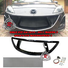 Fits 10-11 Mazda 3 45dr Wont Fit Mazdaspeed3 Gv-style Front Mesh Grill Abs