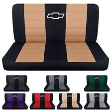 Truck Seat Covers Fits 88-94 Chevy Ck 1500 Front Bench With Design