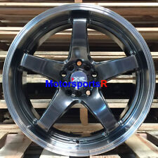 Xxr 555 Wheels 18x8.5 Chromium Black Deep Lip 35 Rims 5x114.3 20 Honda Civic Si