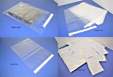 10 Clear 12 X 15 Resealable Poly Bags Uline Self-seal Adhesive Lip 1.5 Thick