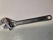 Craftsman 12in Adjustable Wrench 4605 Made In Usa Vintage