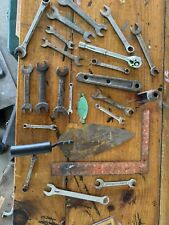 Vintage Random Tools Lot Wrenches Sockets Square Old Craftsman Badge 1950-64