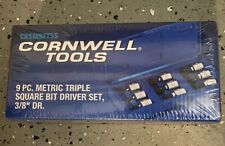 Cornwell Tools Cbsm92tss 9 Piece 38 Drive Metric Triple Square Bit Driver Set