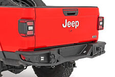 Rough Country 10650 Rear Black Full Width Tubular Bumper For Jeep Gladiator Jt