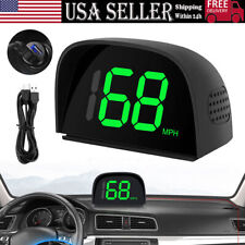 Hud Gps Head Up Display Speedometer Odometer Car Digital Speed Mph Universal Us