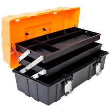 17 Plastic Tool Box 3-tiers Multi-function Storage Portable Toolbox Organizer