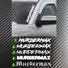 Murdermax Vinyl 22 Decal Sticker Windshield Diesel Fits Duramax Dirtymax Truck